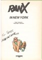 Ranx 1 - Ranx in New York, Hc+Dédicace, Eerste druk (1986) (Titanic Strips)