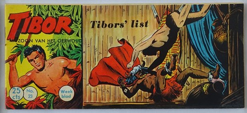 Tibor - Zoon van het Oerwoud 23 - Tibor`s list, Softcover, Eerste druk (1960) (Metropolis)