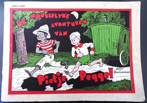Pietje Peggel 1 - De wonderlijke avonturen van Pietje |Peggel, Softcover, Eerste druk (1935) (Nederlandsche Diepdruk Inrichting)