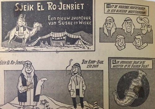 Suske en Wiske - krantenknipsels  - Sjeik el Ro-jenbiet, Krantenknipsel, Eerste druk (1963) (Gooi en Eemlander)
