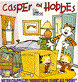 Casper en Hobbes - Big Balloon 6 Wetenschappelijke vooruitgang klikt als "boink"