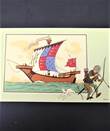  Engels schip uit de XIVe eeuw- No. 16 - Album 1 - reeks 3 - Glanzend - NL