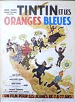  Kuifje - Originele filmposter Tintin et les oranges bleues 1964