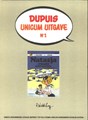 Dupuis Unicum 1 - Natasja - Opnamen voor Caltech