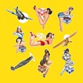 Pin-up Wings - Sticker set 2