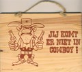 Houten deurhanger