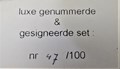 Set van 10 luxe gesigneerde ansichtkaarten