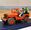 Kuifje modelauto 44 - De rode Jeep op de cover