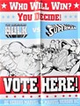 Marvel DC, poster who will win - Hulk vs. Superman