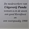 Marten Toonder - Wenskaart uitgeverij Panda 1999