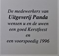 Marten Toonder - Wenskaart uitgeverij Panda 1996