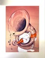 Tom Poes Tuba - Aquarel