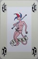 Joost Swarte - Origineel ontwerp Joker uit Krolse Katten Kaarten