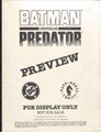 DC - Preview  - Batman versus Predator, Persdossier (DC Comics)