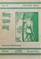Dick Bos - Nooitgedacht 17 - Hoogspanning - Nooitgedacht, Softcover (Nooit Gedacht)