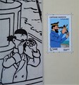 Kuifje - Diversen  - Le timbre voyage avec Tintin, Hc+linnen rug (Moulinsart)
