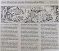 Bommel en Tom Poes - Krantenuitgaves 129 h - Heer Bommel en de onbetaalbare reis, Krantenknipsel (Noordhollands Dagblad)