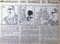 Spekkie en Blekkie - krantenuitgaves  - Avonturen van Spekkie en Blekkie, Krantenknipsel, Eerste druk (1960) (Leidse Courant)