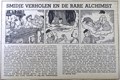 Smidje Verholen - krantenuitgaves 3 - Smidje Verholen en de rare alchemist, Krantenknipsel, Eerste druk (1950) (Overijsselsch Dagblad)