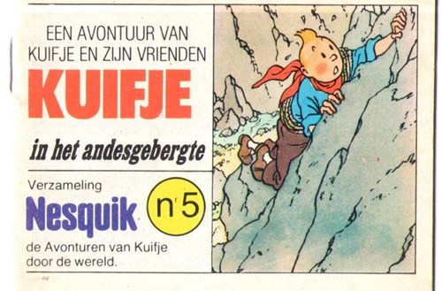 Kuifje - Reclame 5 - Kuifje in het Andesgebergte - Tintin dans les Andes