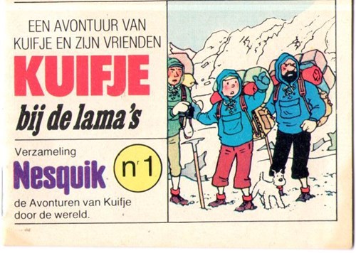 Kuifje - Reclame 1 - Kuifje bij de lama's - Tintin chez les lamas