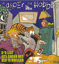 Casper en Hobbes - Big Balloon 2 - Dr ligt iets onder het bed te kwijlen