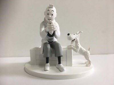 Kuifje - Kuifje en Bobbie, op het moment van het aperitiefje