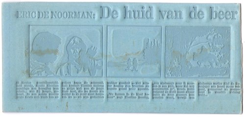 Drukplaat Eric de Noorman. De huid van de beer - 8