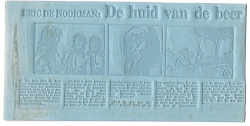 Drukplaat Eric de Noorman. De huid van de beer - 10