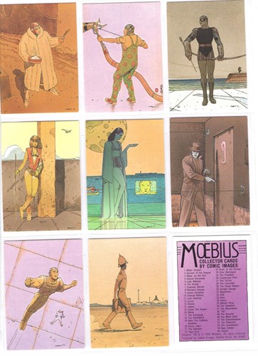 Moebius Collector cards by comic images