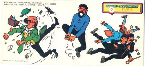 Kuifje - Stripsticker 