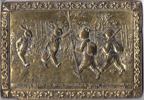 Bruintje Beer - Koperen Reliëfdruk