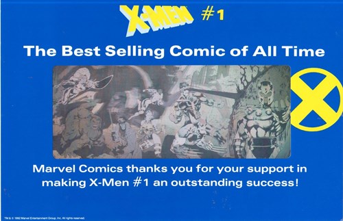 X-men - Hologram Thank you promo gift - The best selling comic of all time