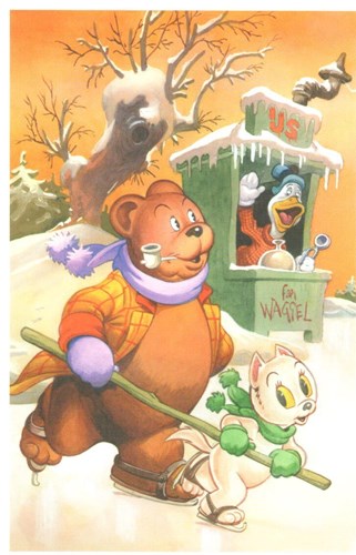 Kerstkaart uitgeverij Panda - 2008