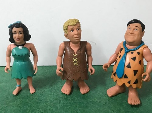 3 action figures movie The Flintstones