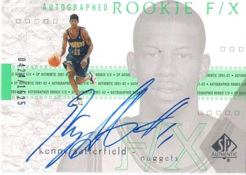 Autographed Rookie F/X 2001