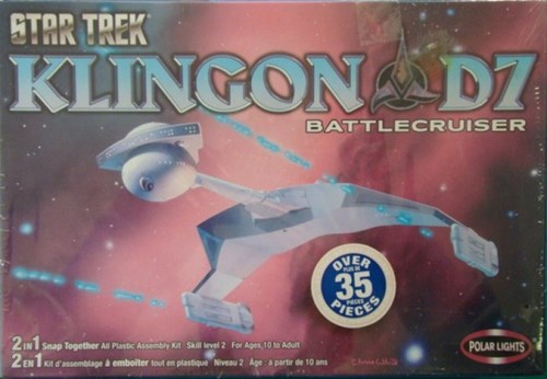 Klingon D7 battlecruiser, model kit