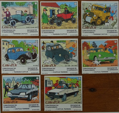 Côte d'Or - Citroën - 8 stickers