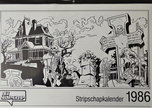 Stripschap kalender - 1986