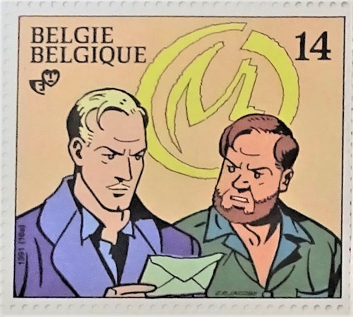 Jeugdfilatelie België, postzegelvel met 4 afbeeldingen