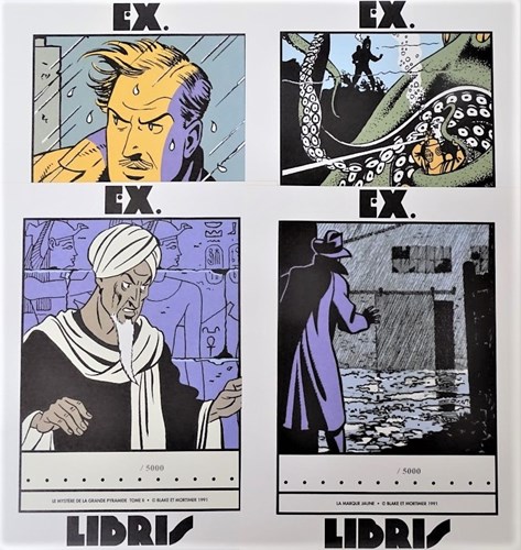 Complete set van 13 ex.Libris, Blake en Mortimer