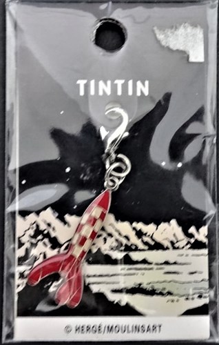 Kuifje Sleutelhanger maanraket