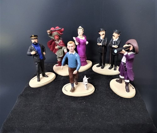 Tintin - complete set van 6 beeldjes - Paramount