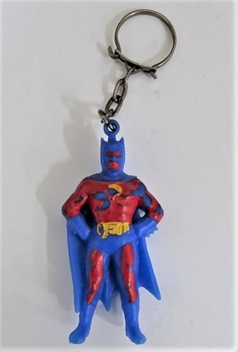 Batman - sleutelhanger - blauw/geel/rood