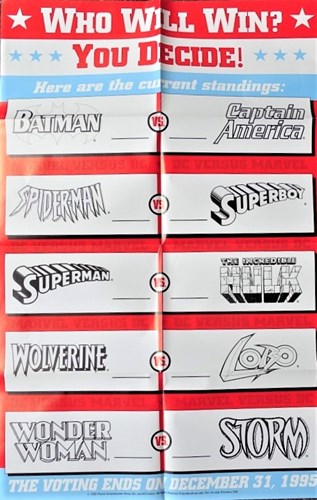 Marvel, DC - Overzichtsposter Who will win?