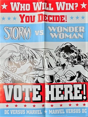 Marvel DC, poster who will win - Storm vs. Wonder Woman
