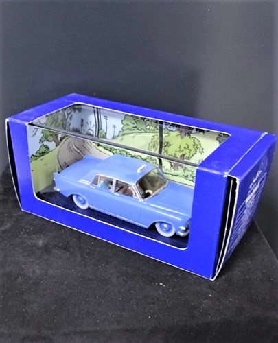 Kuifje modelauto - De blauwe taxi
