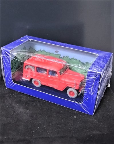 Kuifje modelauto - De Jeep van de brandweer