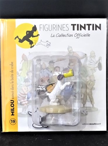 Figurines Tintin - Nr. 19 - Milou coincé dans la boîte de crabe