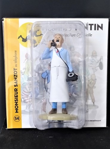 Figurines Tintin - Nr. 54 - Monsieur Sanzot au téléphone